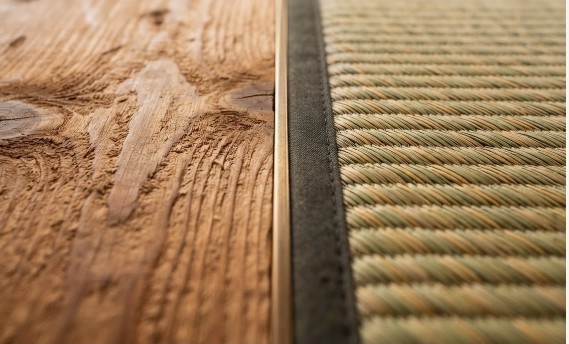 Wood grain and tatami weave textures